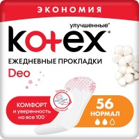 Kotex прокладки Normal Deo ежедн. 56 шт