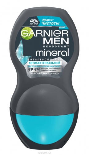 Дезодорант-антиперспирант шариковый Garnier Men Mineral "Эффект чистоты", 50 мл / 6 шт