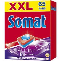 Таблетки для посудомоечных машин Somat (65 табл.) /6кор