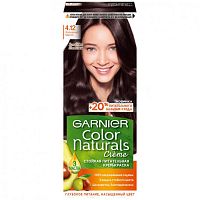 Стойкая питательная крем-краска для волос Garnier "Color Naturals", оттенок  4.12 Холодный Шатен, 110 мл / 12 шт.