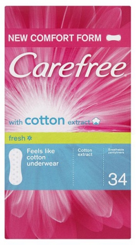 Carefree Салфетки Cotton Fresh с ароматом свежести