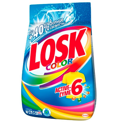Стиральный порошок Losk Color 4,05 кг (27ст) / 4кор