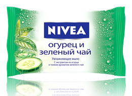 Nivea 90гр Увлажняющее мыло "Свежесть зеленого чая"  90 гр  / 36 шт.