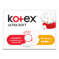 Kotex прокладки Ultra софт норм  10шт