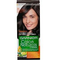 Стойкая питательная крем-краска для волос Garnier "Color Naturals", оттенок  2.0 Эл.Черн, 110 мл / 12 шт.