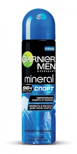 Дезодорант-спрей Garnier  "Спорт", мужской, 150мл / 6 шт.