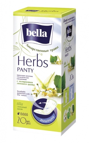 Прокладки ежедневные Bella Herbs Panty Soft tilia, 20 шт./30уп. (с экстрактом липового цвета)BE-021-RZ20-001