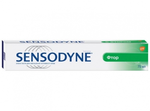 Sensodyne зубная паста с Фтором 75  мл/12кор