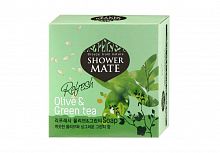 Shower Mate Мыло косметическое Оливки и зеленый чай 4*100г (набор)