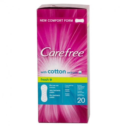  Carefree Салфетки Cotton extract Fresh ароматизированные 20 шт