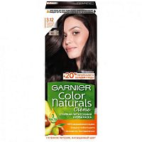 Стойкая питательная крем-краска для волос Garnier "Color Naturals", оттенок 3.12 Ледяной Темный Шатен, 110 мл / 12 шт.