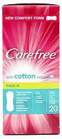 Прокладки ежедневные Carefree Cotton extract Fresh экстракт хлопка ароматизированные 20 шт / 453335